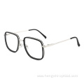 European Comfortable Acetate Metal Combined Eyewear Frames For Unisex